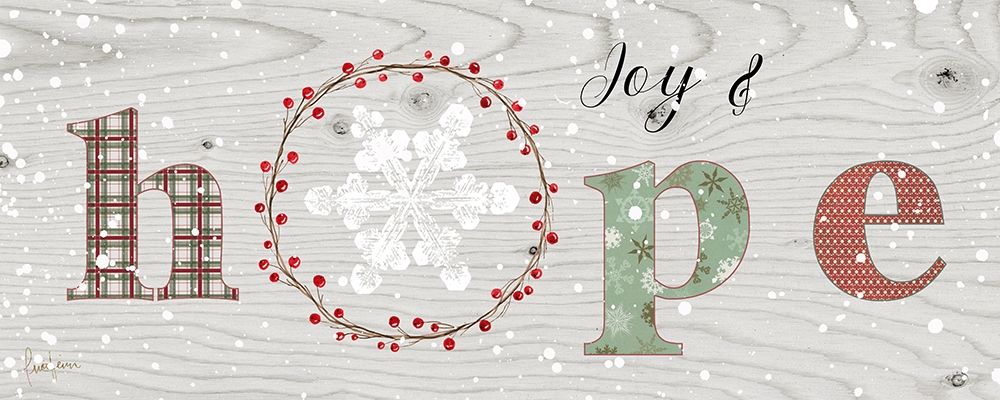 Farmhouse Christmas Hope Sign art print by Livi Finn for $57.95 CAD