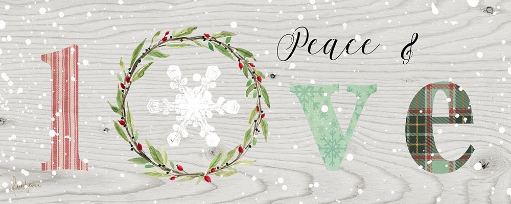Farmhouse Christmas Love Sign art print by Livi Finn for $57.95 CAD