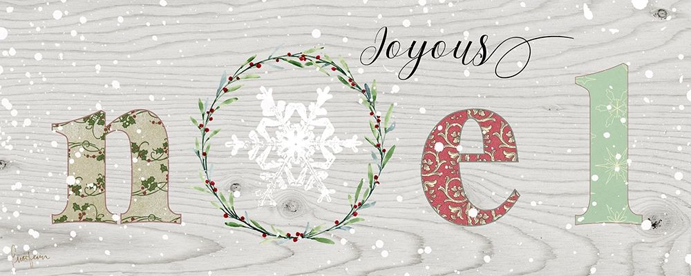Farmhouse Christmas Noel Sign art print by Livi Finn for $57.95 CAD