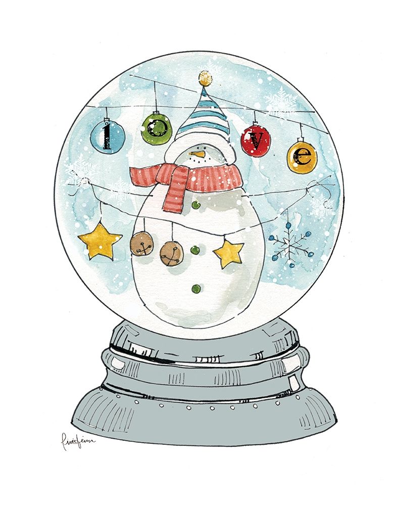 Snowglobe I art print by Livi Finn for $57.95 CAD