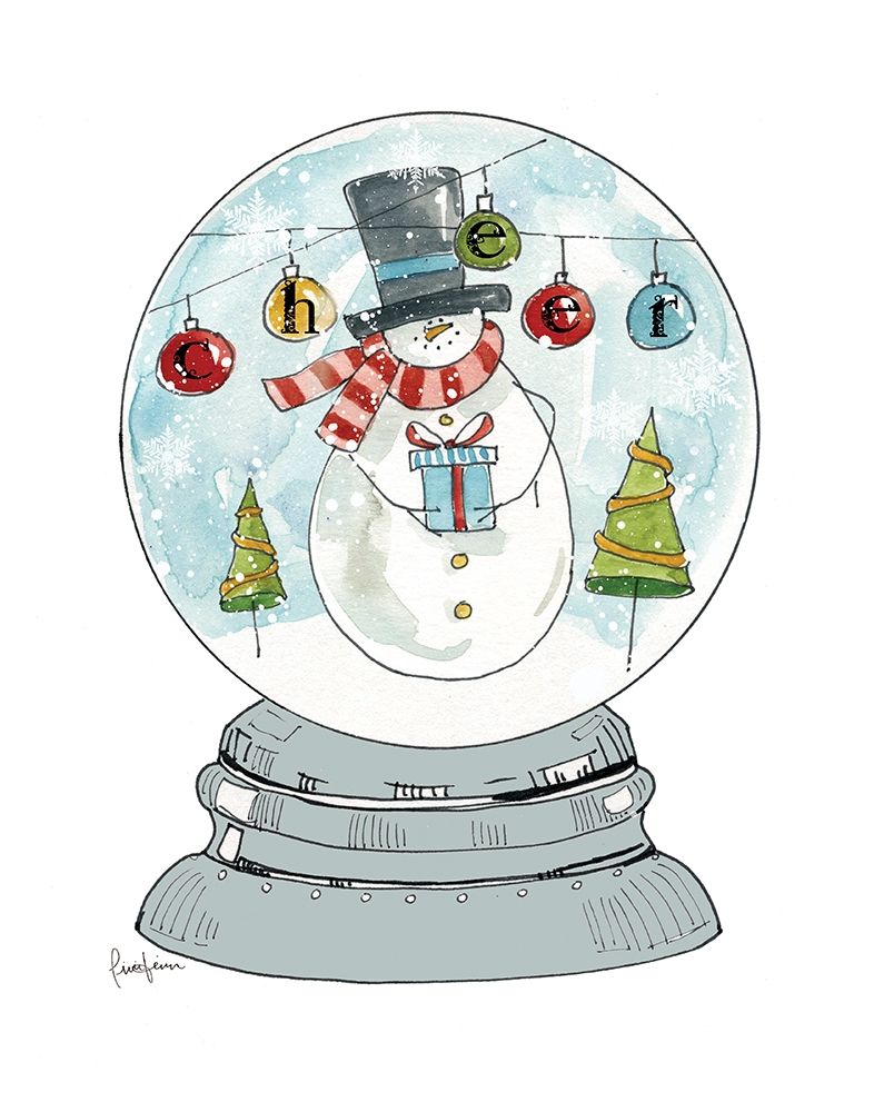 Snowglobe II art print by Livi Finn for $57.95 CAD