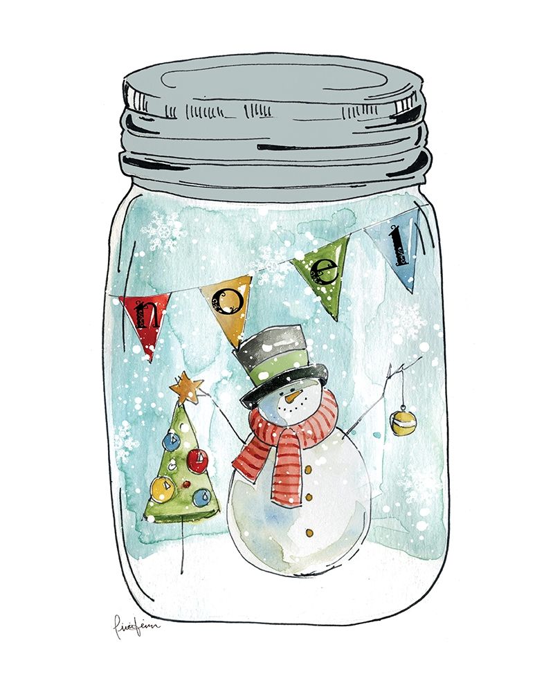 Snow Jar I art print by Livi Finn for $57.95 CAD
