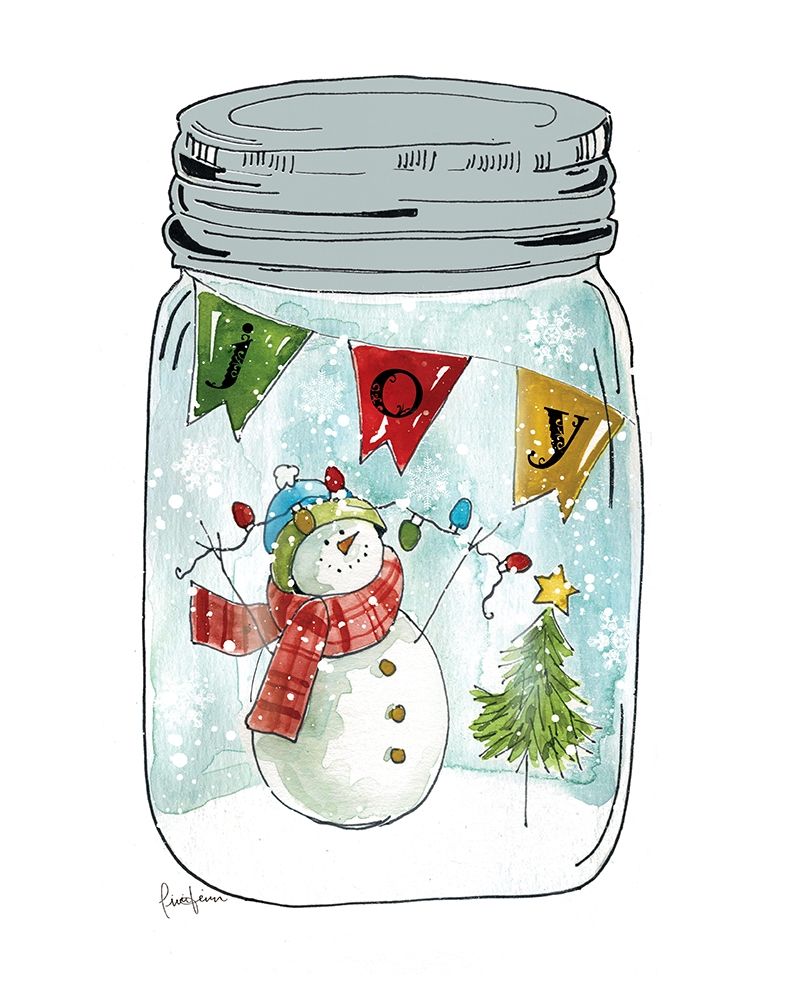 Snow Jar II art print by Livi Finn for $57.95 CAD