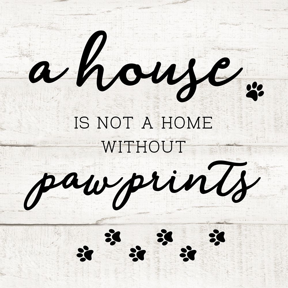 Home Pawprints art print by Amanda Murray for $57.95 CAD