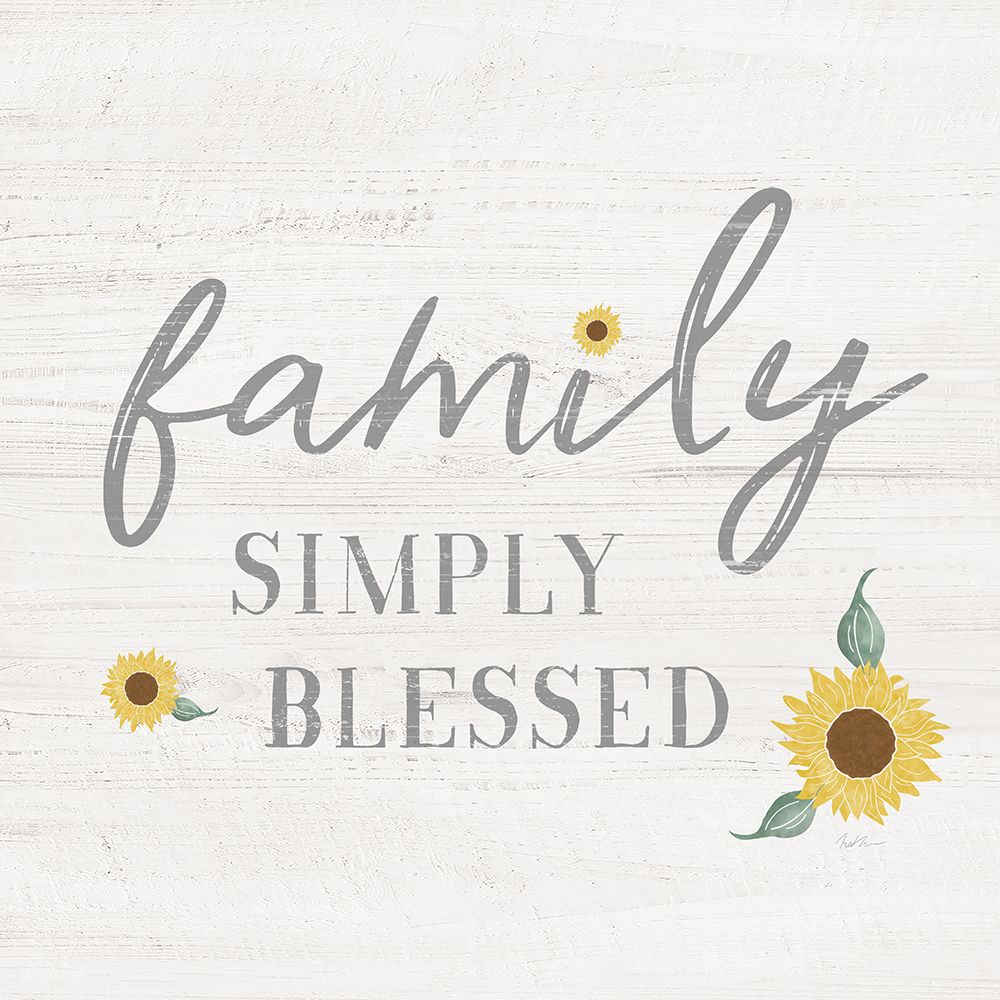 Family Simply Blessed art print by Natalie Carpentieri for $57.95 CAD