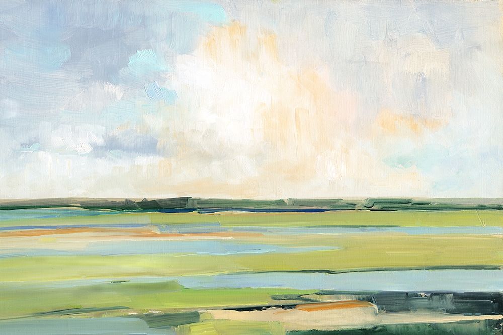 Pastel Horizon I art print by Sally Swatland for $57.95 CAD
