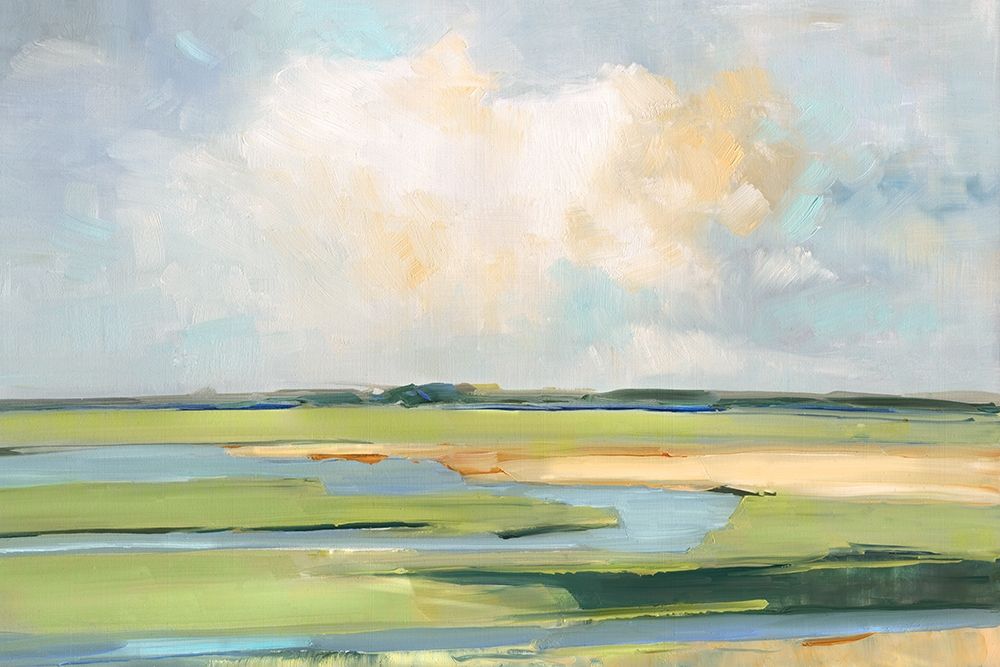 Pastel Horizon II art print by Sally Swatland for $57.95 CAD