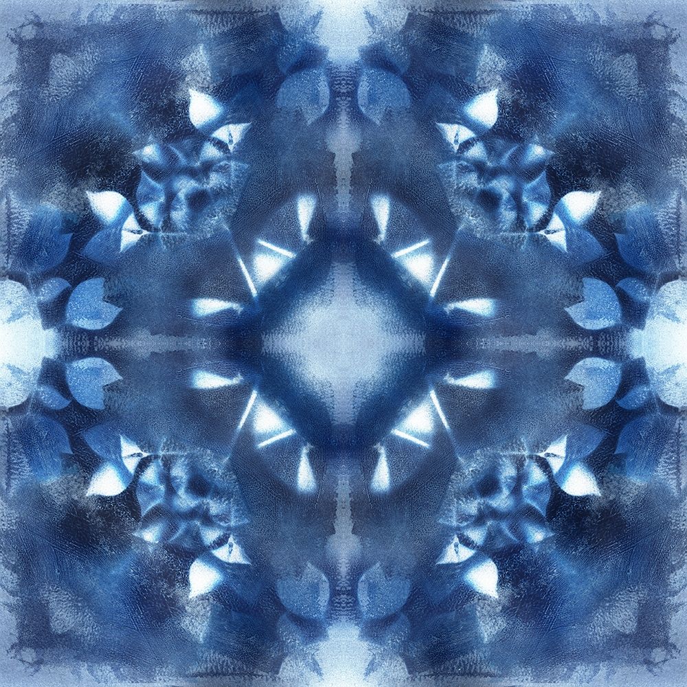 Navy Nature Kaleidoscope II art print by Nan for $57.95 CAD