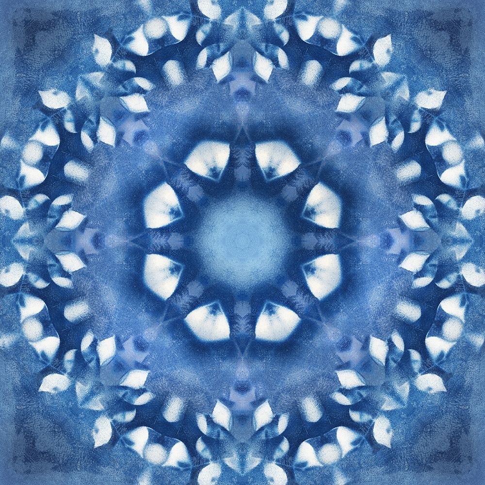 Navy Nature Kaleidoscope III art print by Nan for $57.95 CAD