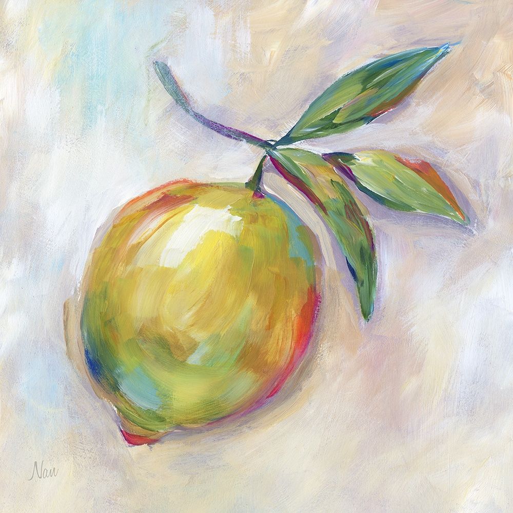 Lemon Splash I art print by Nan for $57.95 CAD