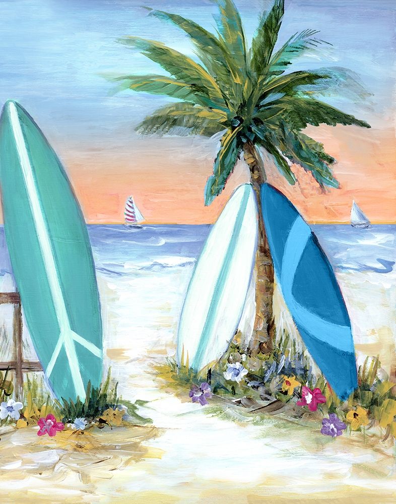 Sunset Surf art print by Marilyn Dunlap for $57.95 CAD
