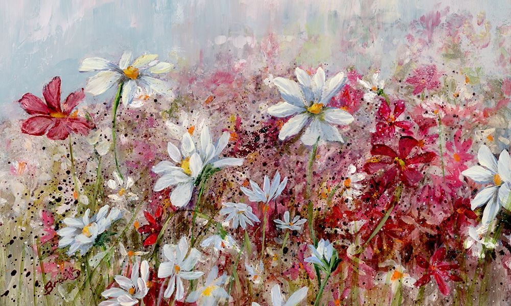 Wildflower Fance art print by Donna Brooks for $57.95 CAD