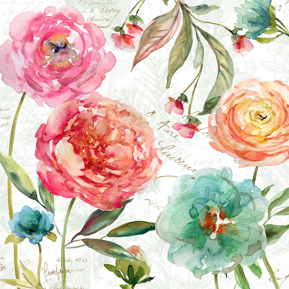 Botanical Secret Garden I art print by Livi Finn for $57.95 CAD