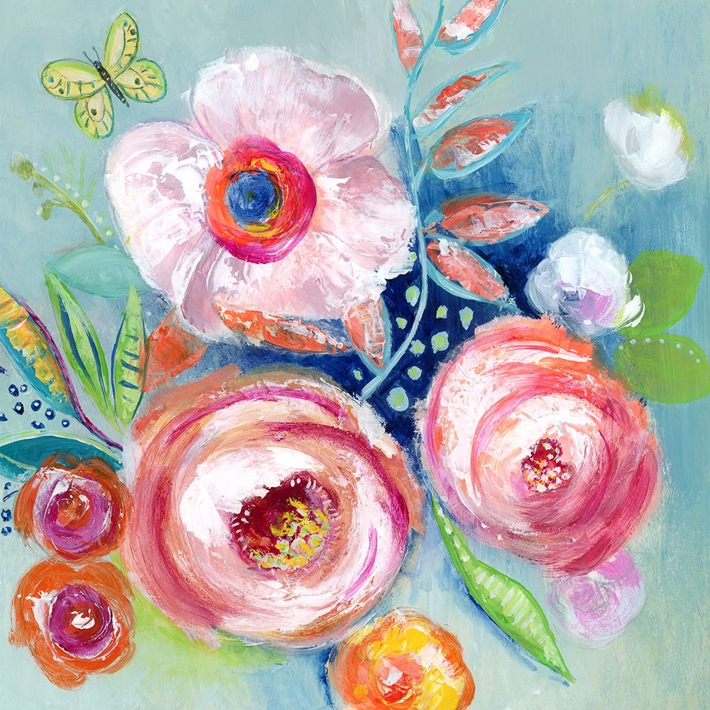 Happy Flowers III art print by Tava Studios for $57.95 CAD