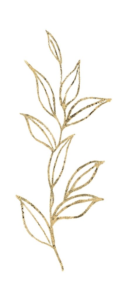 Gilded Silhouette Botanical III art print by Tava Studios for $57.95 CAD