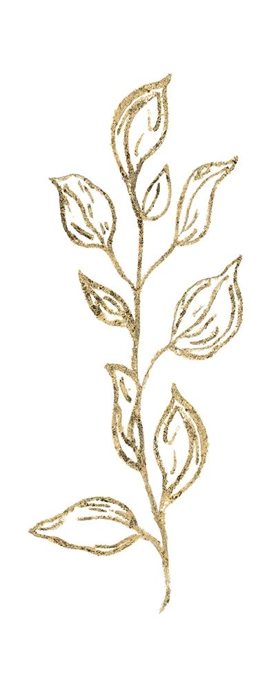 Gilded Silhouette Botanical IV art print by Tava Studios for $57.95 CAD