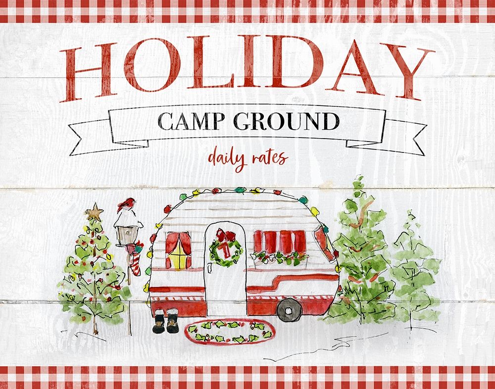 Holiday Campground art print by Sally Swatland for $57.95 CAD