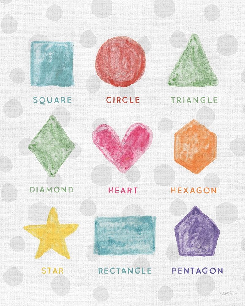 Watercolor Shapes art print by Natalie Carpentieri for $57.95 CAD