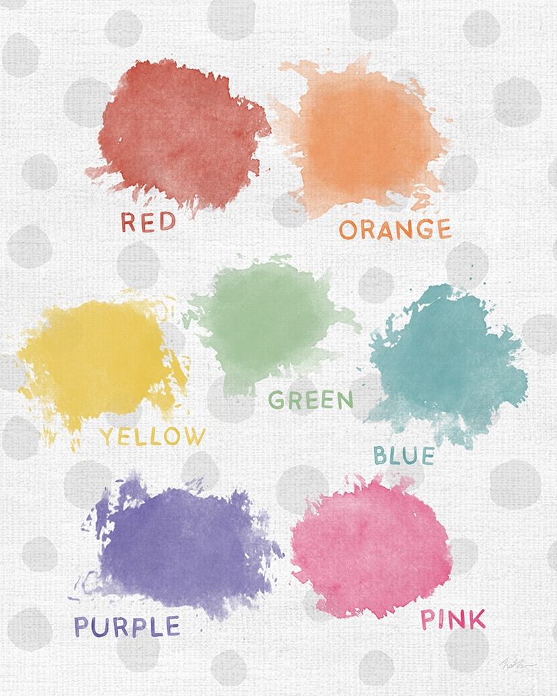 Watercolor Colors art print by Natalie Carpentieri for $57.95 CAD