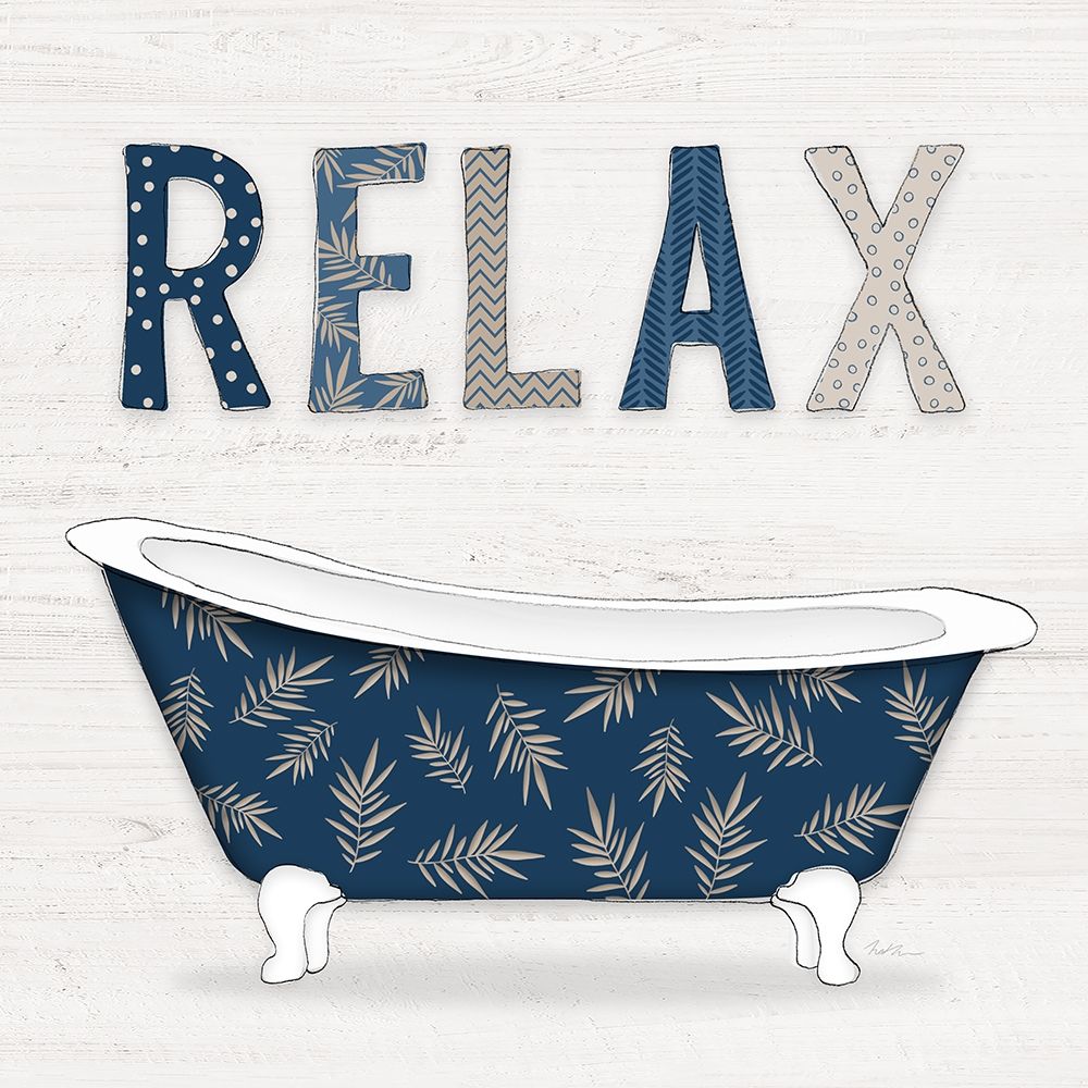 Relax Palm Bath art print by Natalie Carpentieri for $57.95 CAD