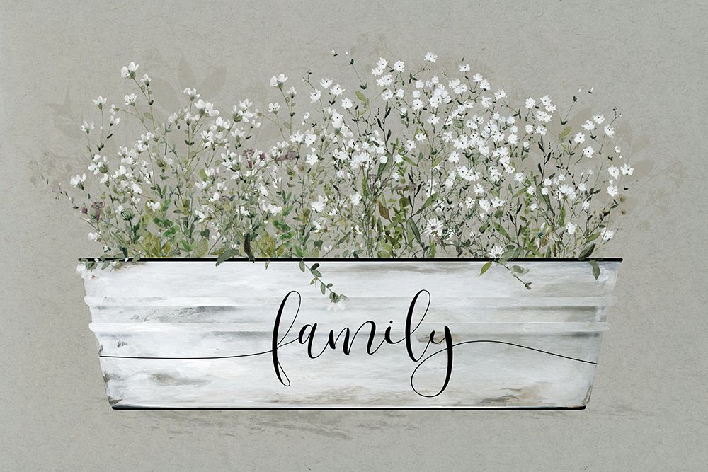 Bouquet of Grace Bucket Family art print by Livi Finn for $57.95 CAD