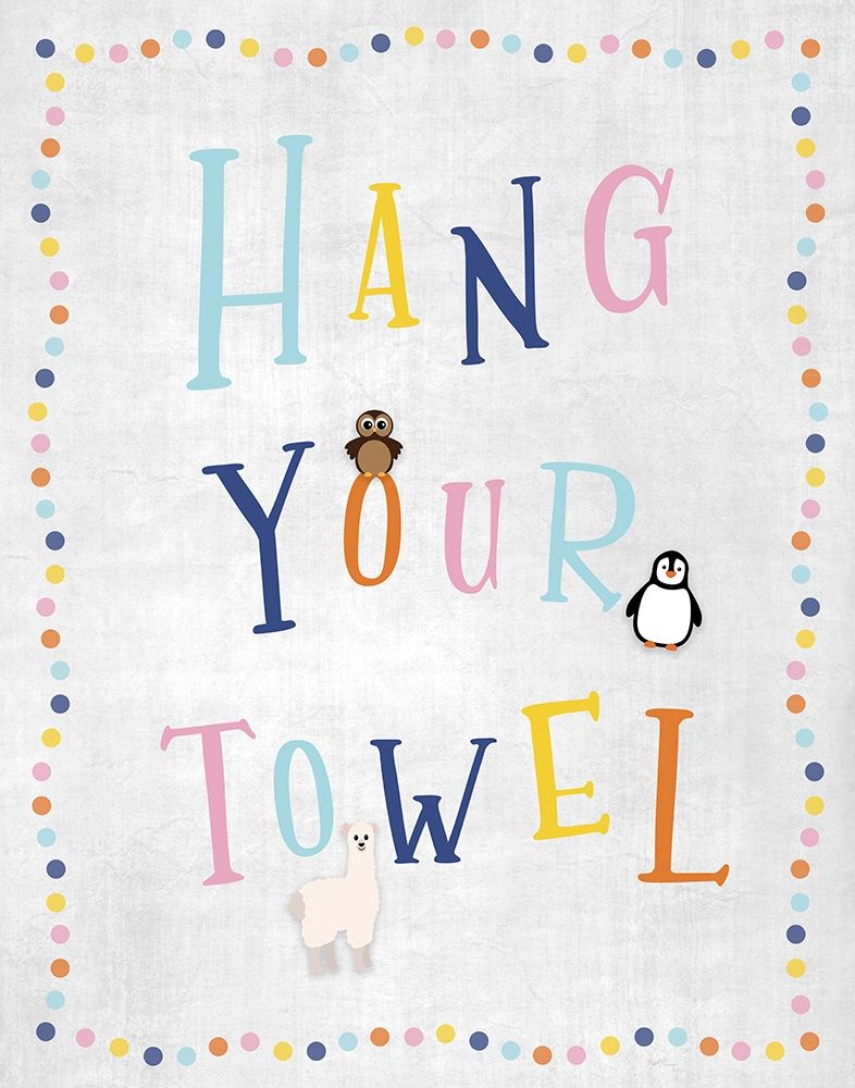 Hang Your Towel art print by Natalie Carpentieri for $57.95 CAD