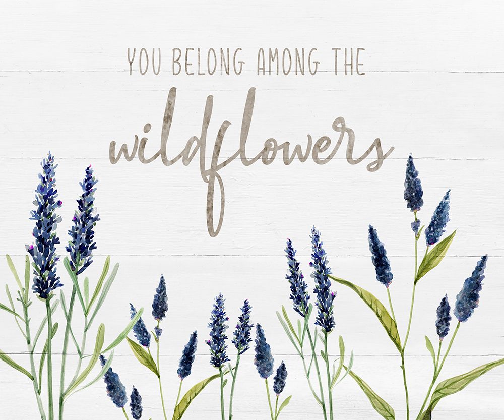 Navy Wildflowers art print by Carol Robinson for $57.95 CAD