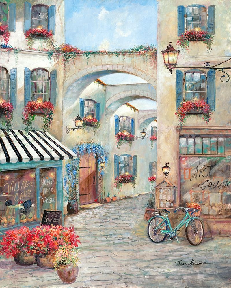 Village Cafe art print by Ruane Manning for $57.95 CAD