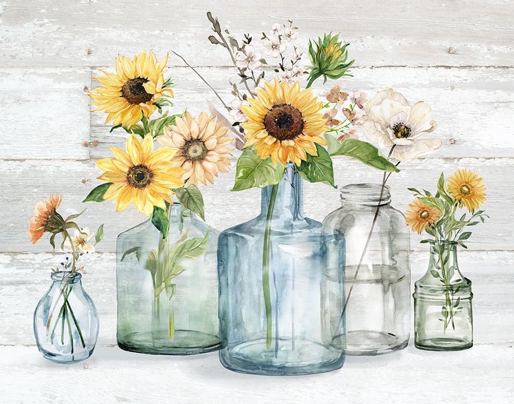 Sunflower Extravaganza art print by Carol Robinson for $57.95 CAD