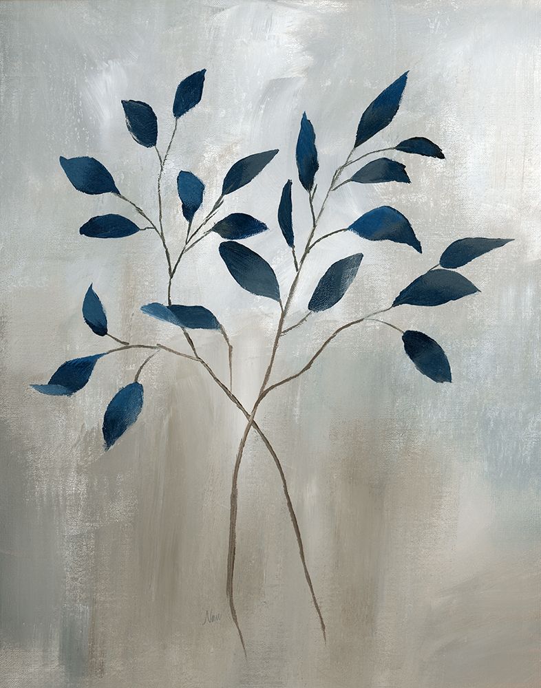 Indigo Foliage I art print by Nan for $57.95 CAD