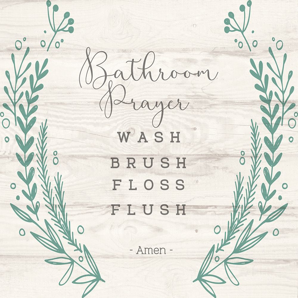 Bathroom Prayer art print by Susan Jill for $57.95 CAD