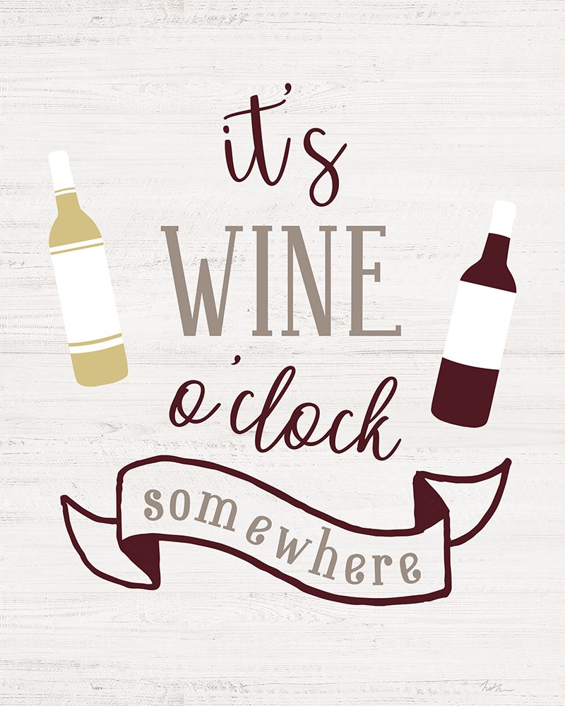 Wine OClock art print by Natalie Carpentieri for $57.95 CAD