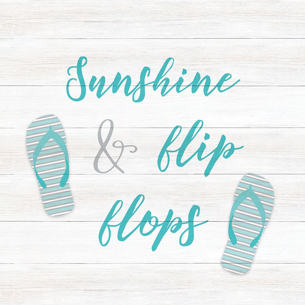Sunshine and Flip Flops art print by CAD Designs for $57.95 CAD