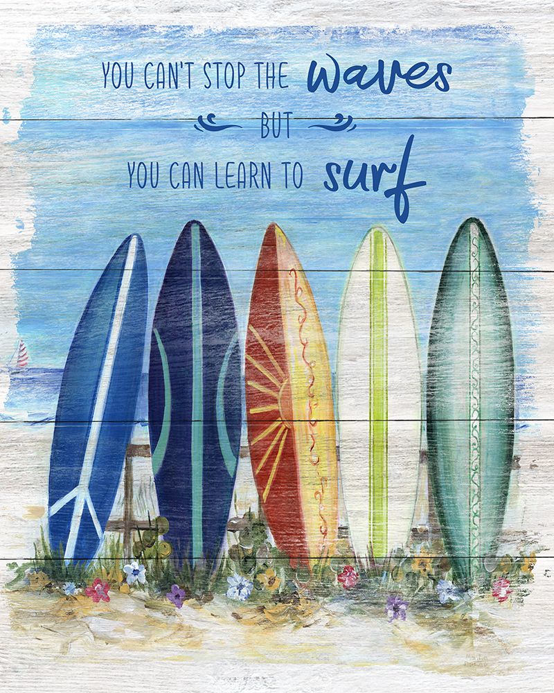 Learn to Surf art print by Marilyn Dunlap for $57.95 CAD