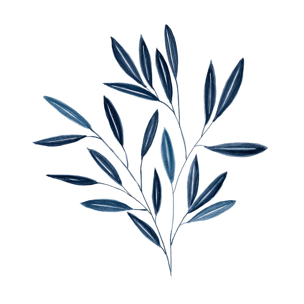 Navy Leaves II art print by Carol Robinson for $57.95 CAD