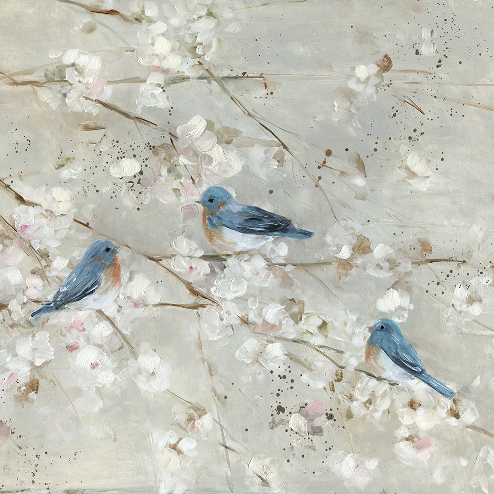Blue Bird Melody art print by Sally Swatland for $57.95 CAD