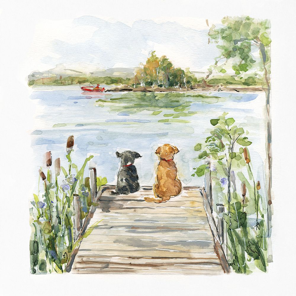 Lake Buddies art print by Sally Swatland for $57.95 CAD