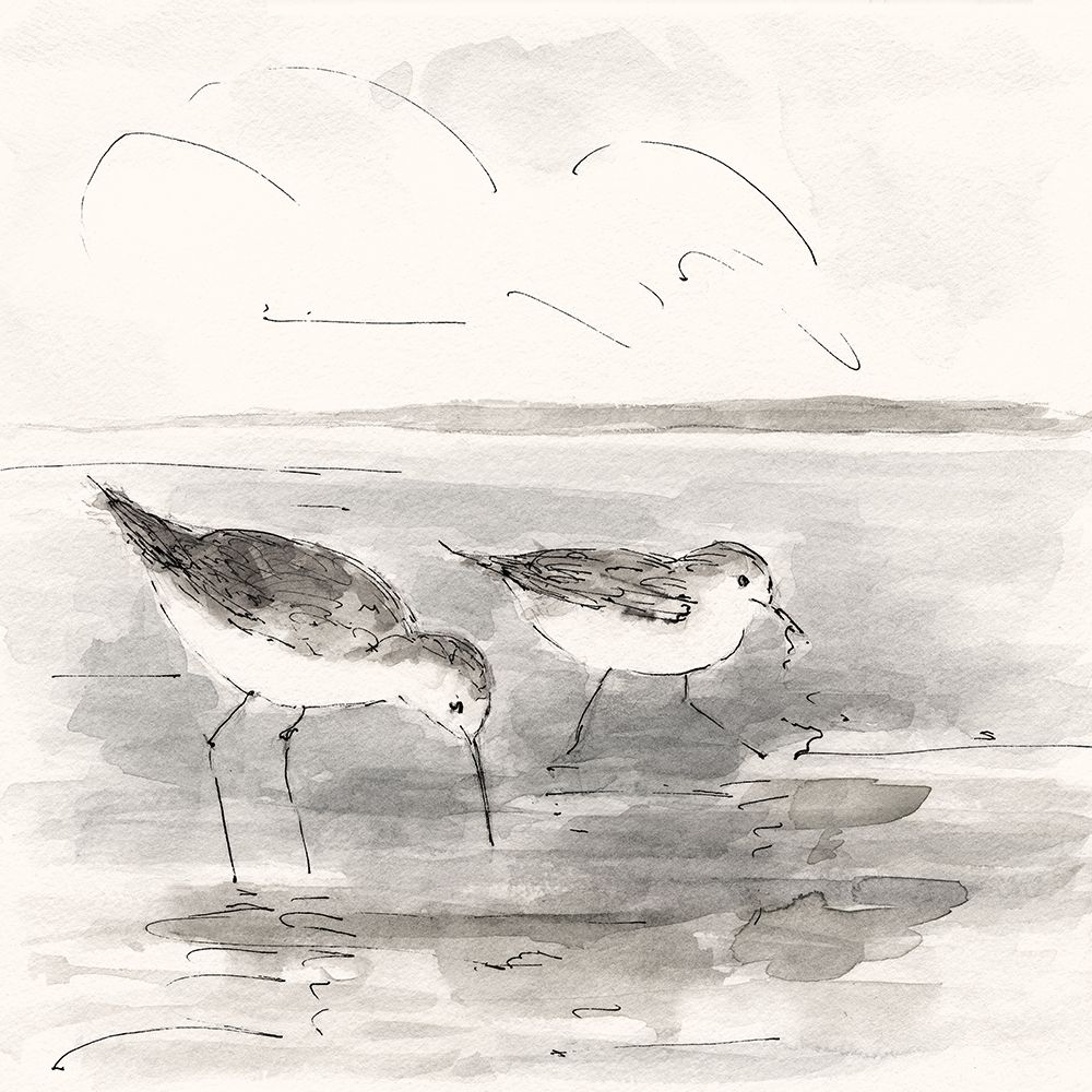 Sand Piper I art print by Sally Swatland for $57.95 CAD