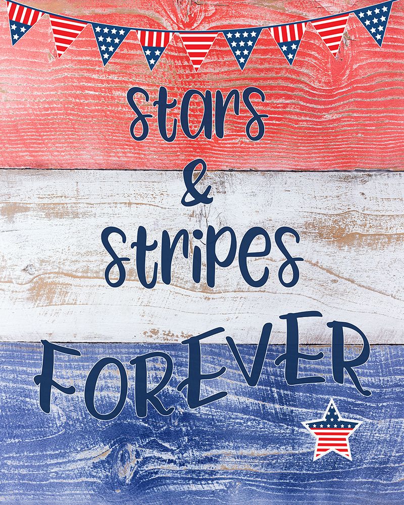 Stars and Stripes Forever art print by CAD Designs for $57.95 CAD