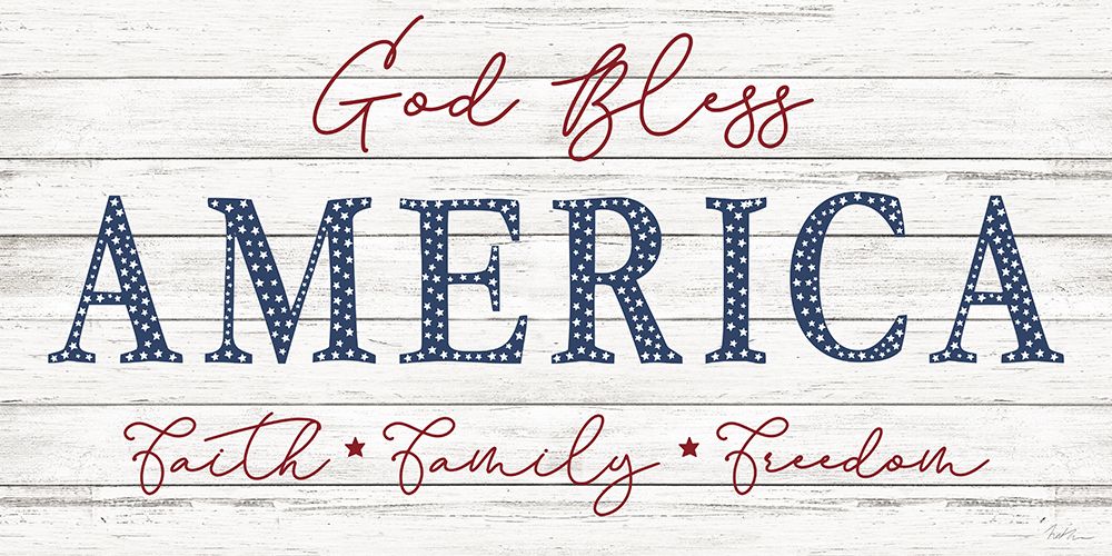 God Bless America art print by Natalie Carpentieri for $57.95 CAD