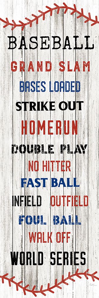 Baseball art print by Natalie Carpentieri for $57.95 CAD