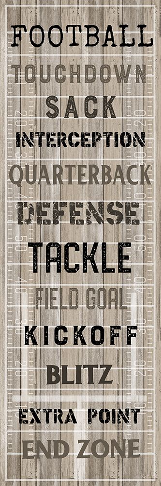 Football art print by Natalie Carpentieri for $57.95 CAD