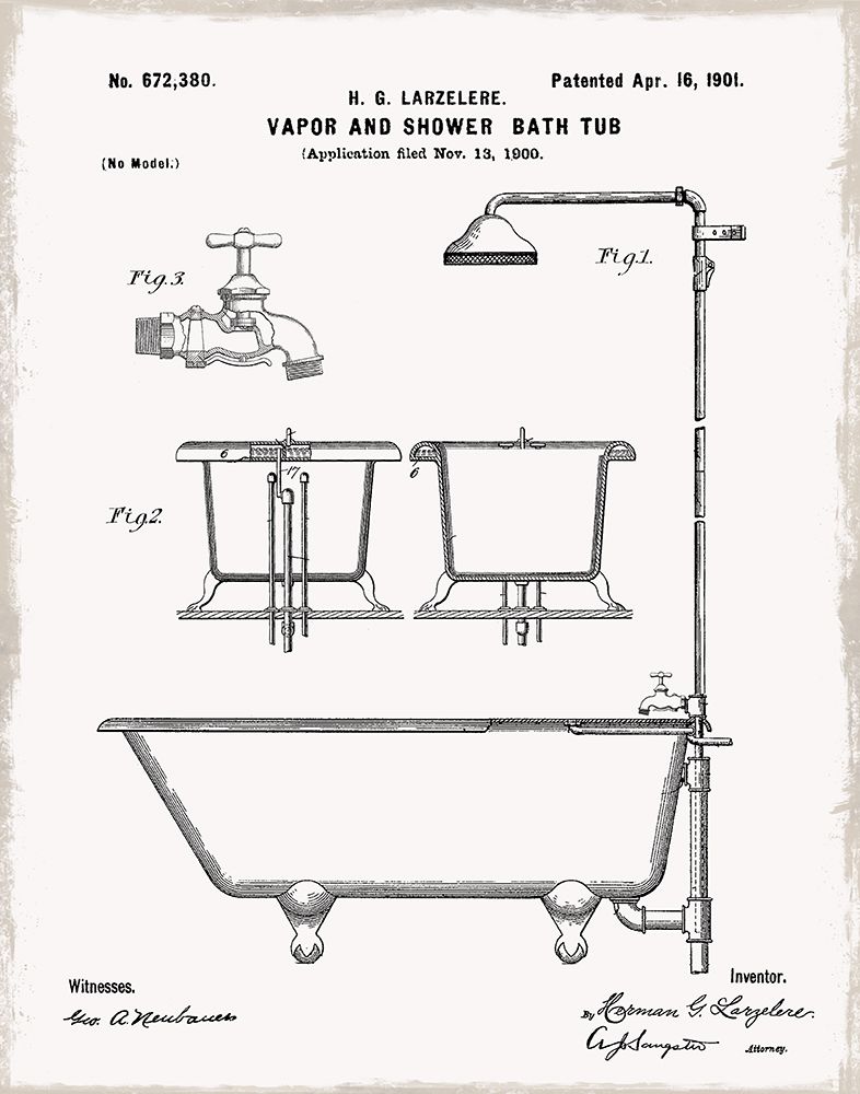 Vintage Bath II art print by Carol Robinson for $57.95 CAD