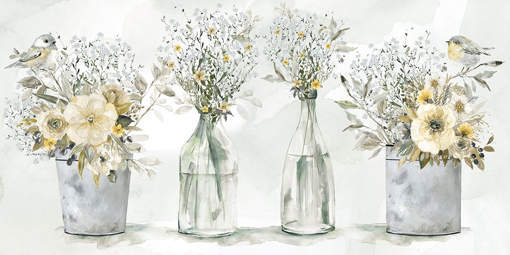 Farmhouse Bouquet art print by Carol Robinson for $57.95 CAD