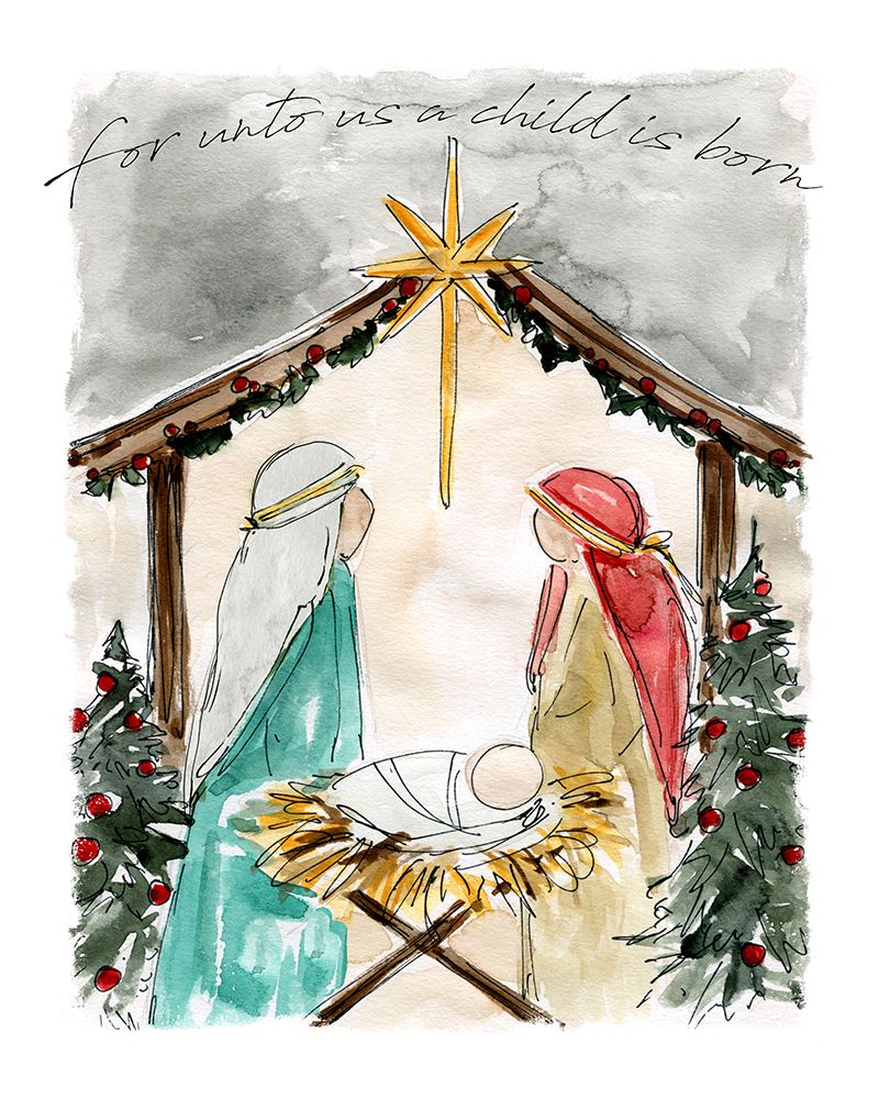 Unto Us a Child is Born art print by Carol Robinson for $57.95 CAD