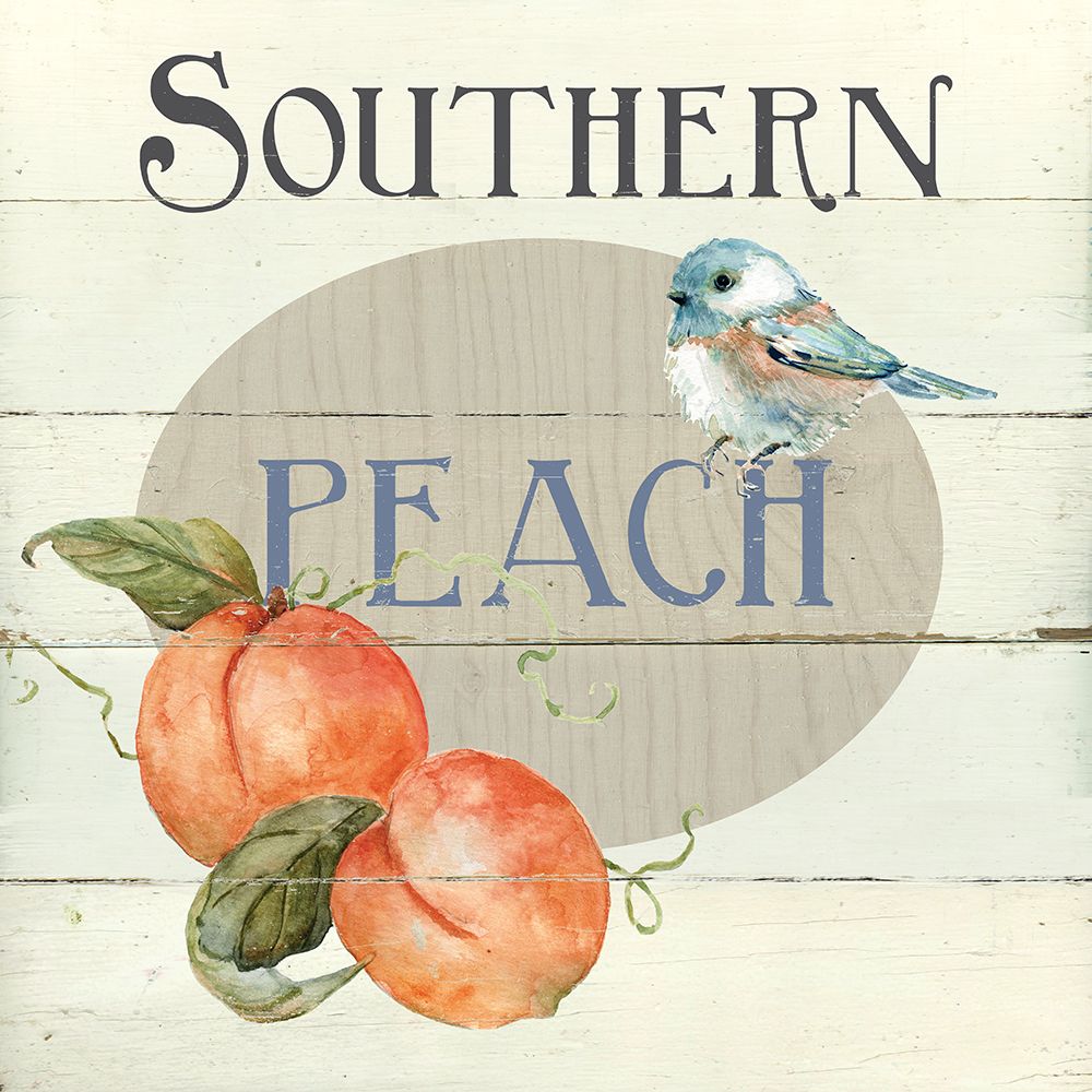 Peach Tree Bird II art print by Carol Robinson for $57.95 CAD