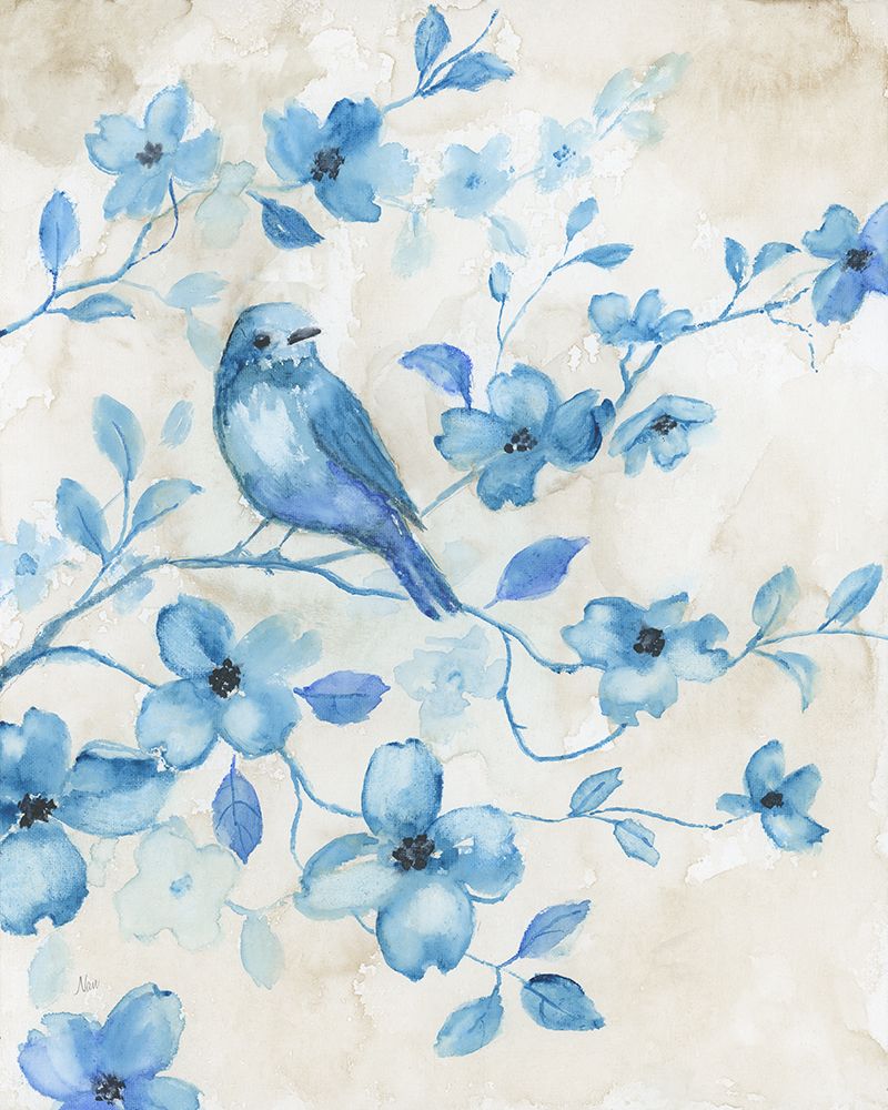 Bluebird Happiness I art print by Nan for $57.95 CAD