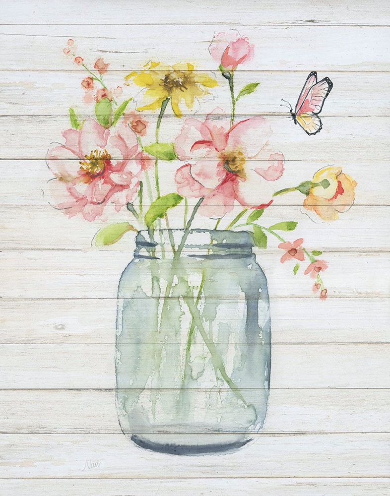 Soft Bouquet I art print by Nan for $57.95 CAD