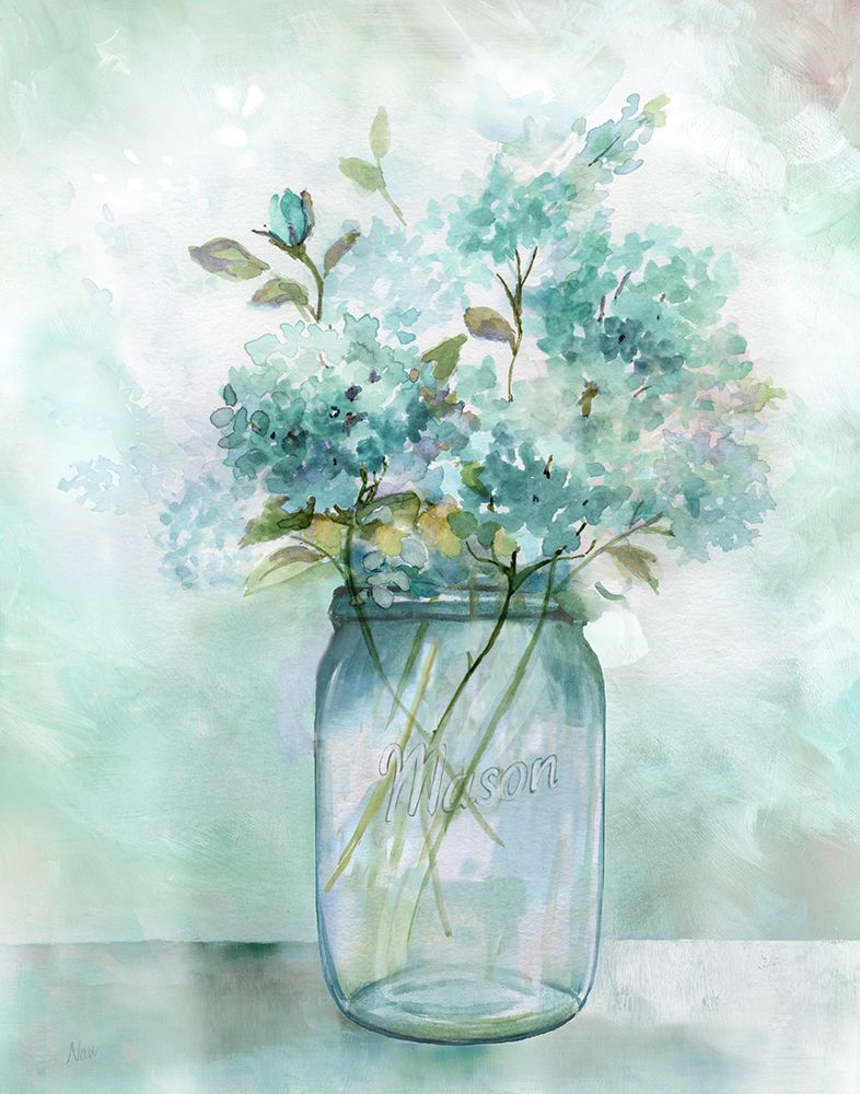Hydrangea Retreat art print by Nan for $57.95 CAD