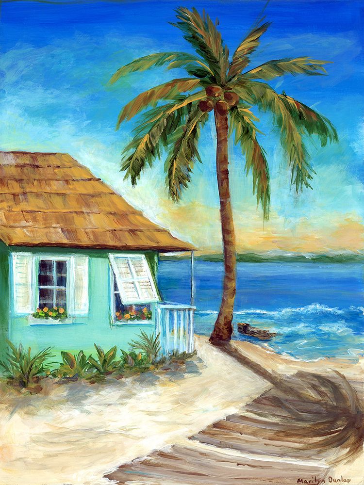 Tropicana Cabana I art print by Marilyn Dunlap for $57.95 CAD